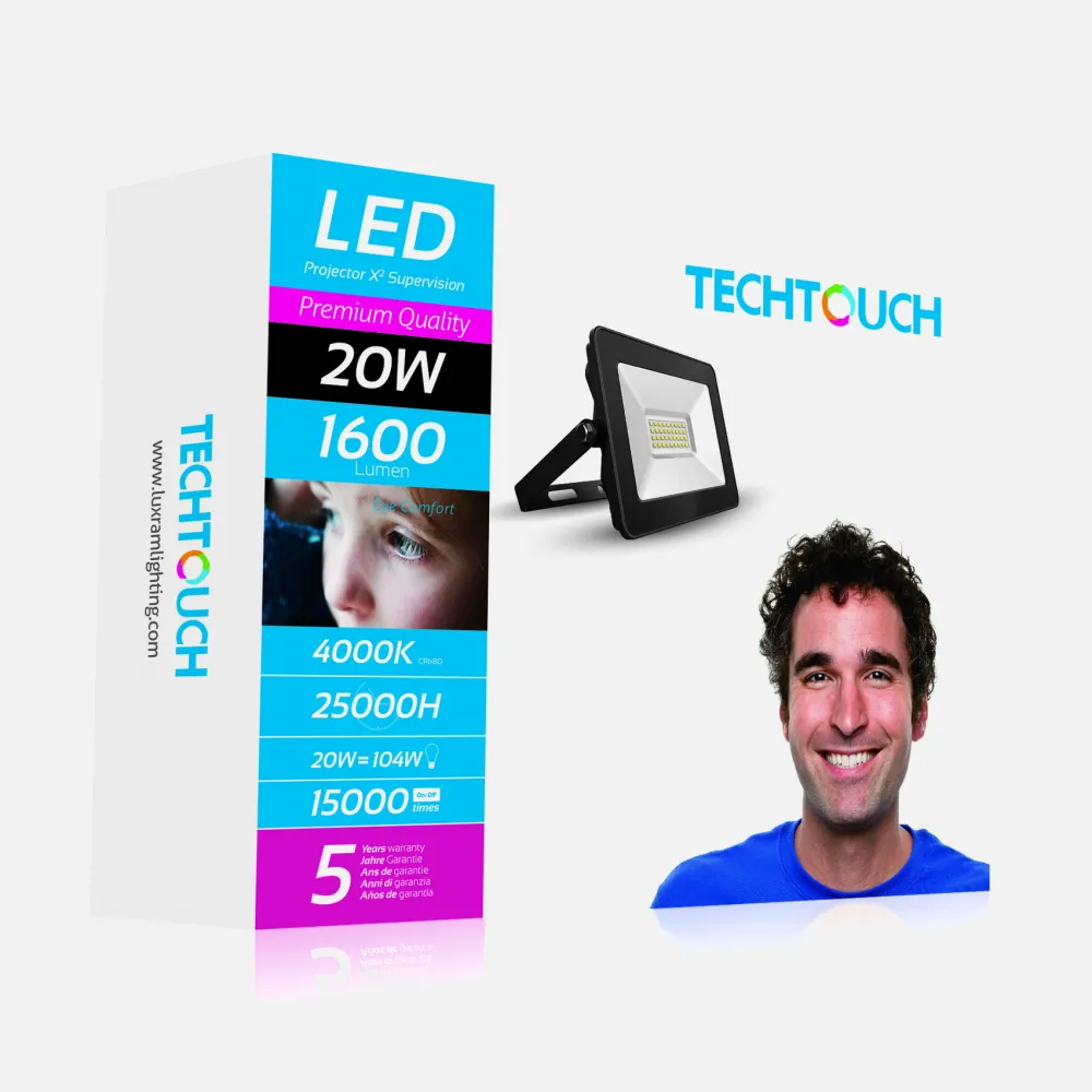 Proyector 10w 6400k Ecovision Prisma 800lm Blanco 9x7x3