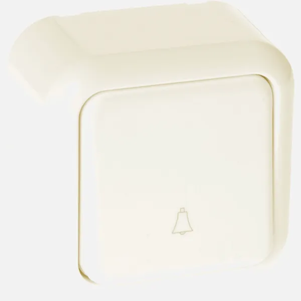 Pulsador Timbre Serie Ancient Beis 6x6x3 Cm