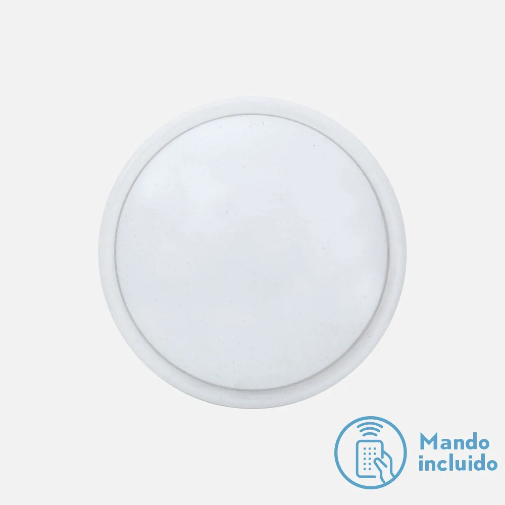 Plafon 12w 3000-4000-6000k Celestina Blanco 960lm 9x26x26 Cm C/remoto Y Efecto Estrellado