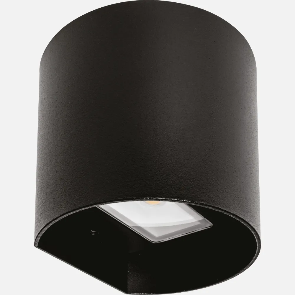 Aplique Exterior 8w 3000k Sabor Negro Ip54