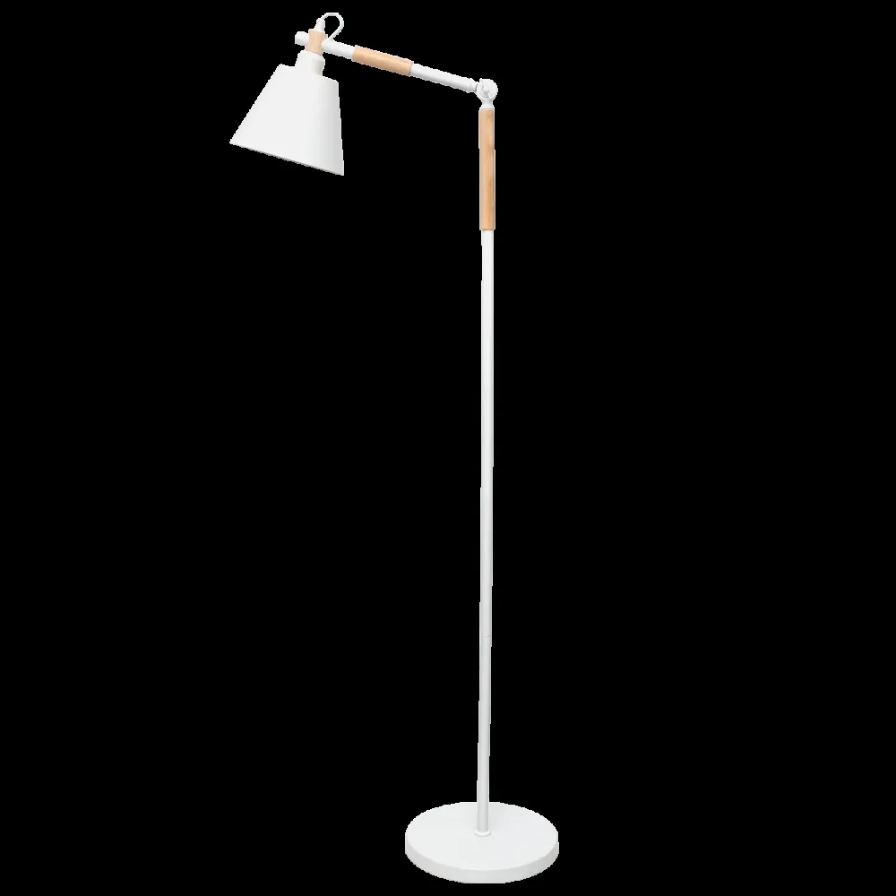 Pie Salon Bergen 1xe27 Blanco Estilo Nordico