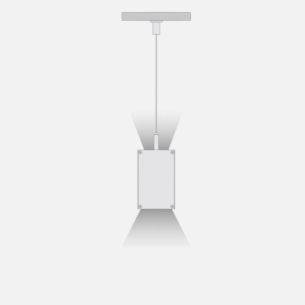 Colgante Regleta 20+8w 3000k Linex Blanco 1600+640lm 57x4x8 Encendido Arriba/abajo