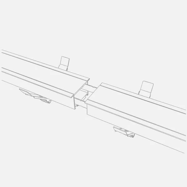 Regleta De Empotrar 20w 4000k Linex Aluminio  1600lm 62X6X6,6