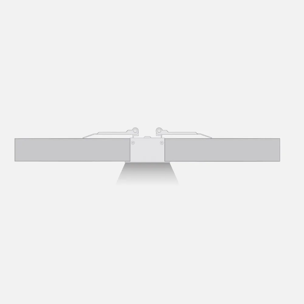Regleta De Empotrar 40w 3000k Linex Aluminio  3200lm 120x6,5x3,5