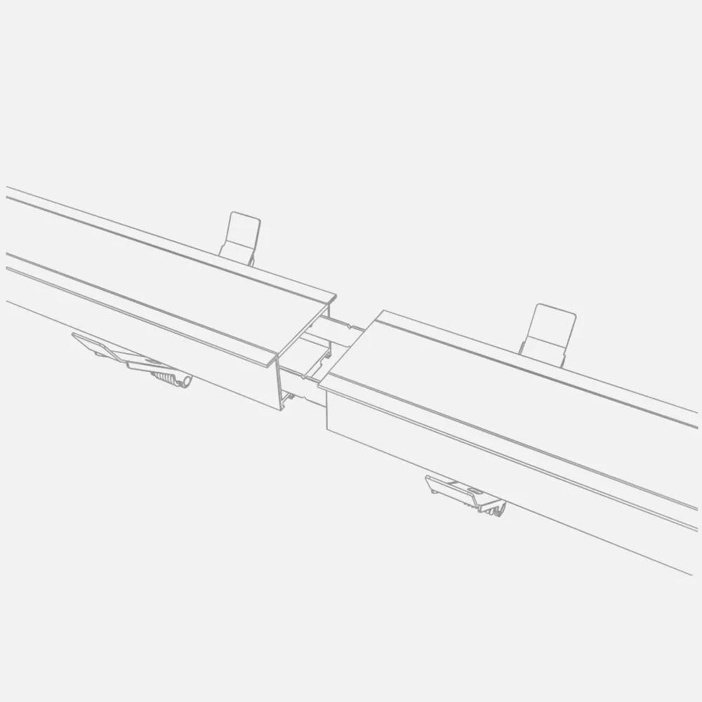 Regleta De Empotrar 40w 6400k Linex Aluminio  3200lm 120x6,5x3,5