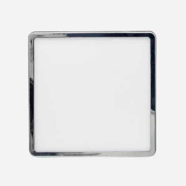 Downlight 8w 4000k Cromo Providencia 586lm 1x11,8x11,8 Cm De Empotrar Corte Ajustable 4,5x4,5-8x8 Cm