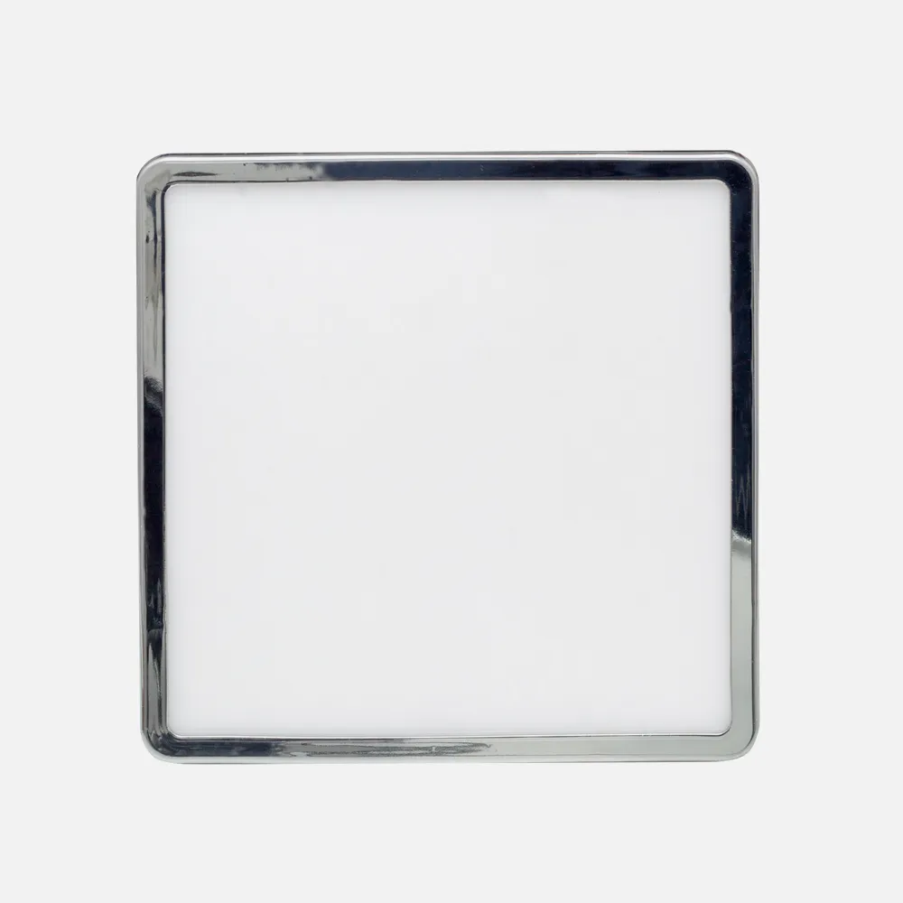 Downlight 8w 4000k Cromo Providencia 586lm 1x11,8x11,8  De Empotrar Corte Ajustable 4,5x4,5-8x8 Cm