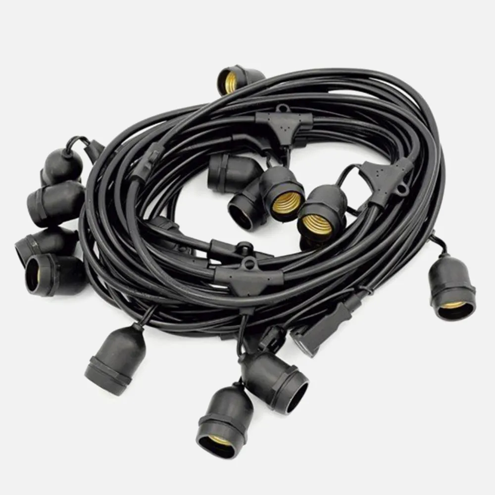 Cable Portalamparas 5m.10xe27 Ip65