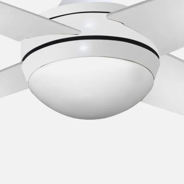Glass shade Fan Eolo, Osiris and Alisio