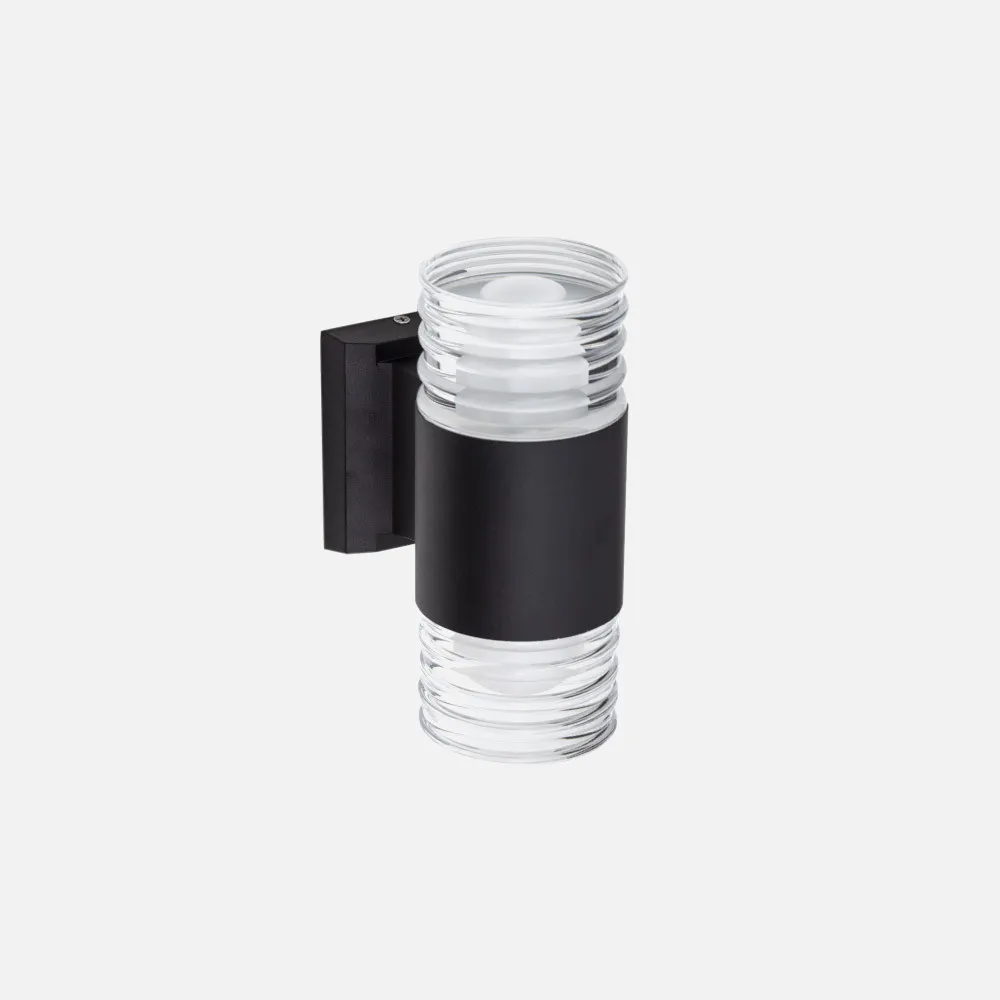 Aplique Exterior 18w 4000k Puerto Rico Negro   1440lm  Ip65 21x15x9  2 Luces