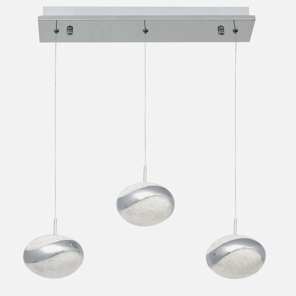 Lampara 24w 3300k Planett Cromo 1800lm  25-113x52x12