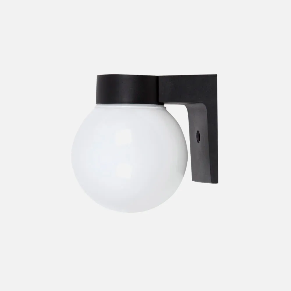 Aplique Exterior Globo Negro 1xe27 (18x15x16)