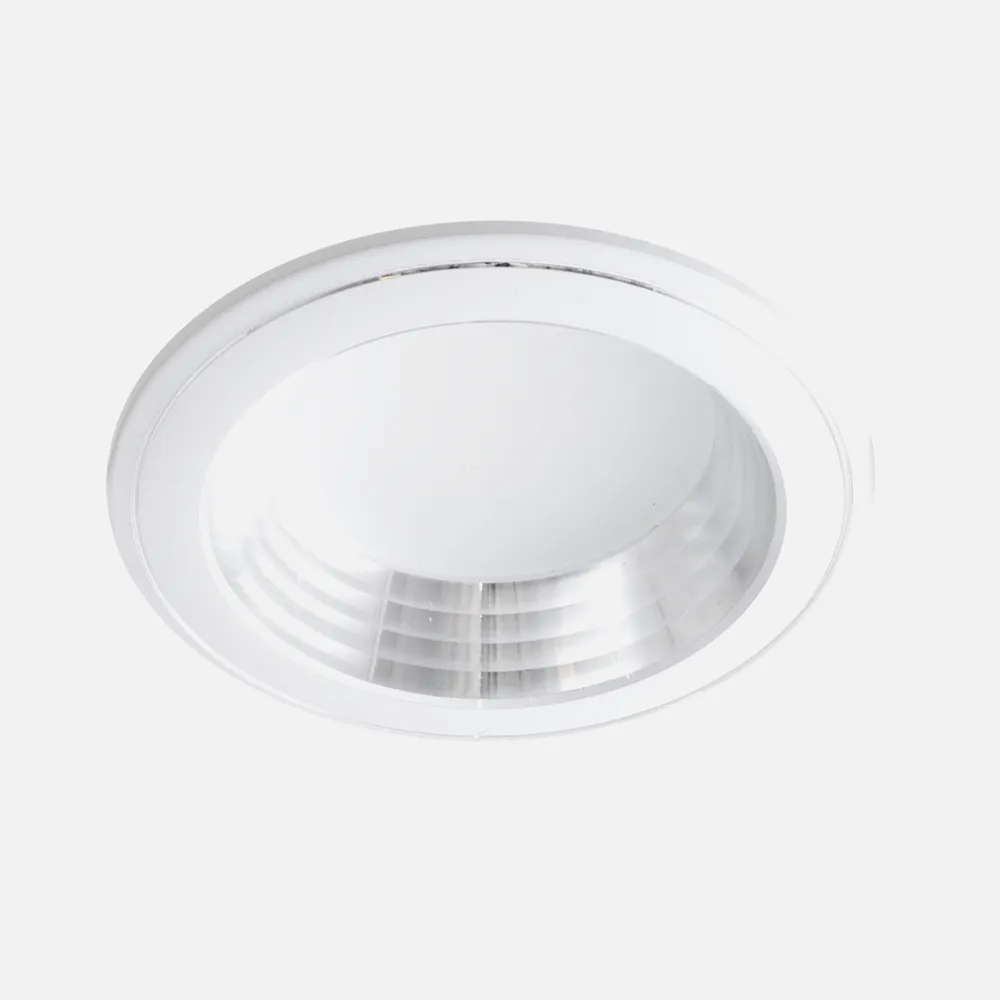 110481001 - Foco Empotrable Corfu Blanco/cromo 5w 6500k 5x10x10 Cm Corte 7,5d 400lm