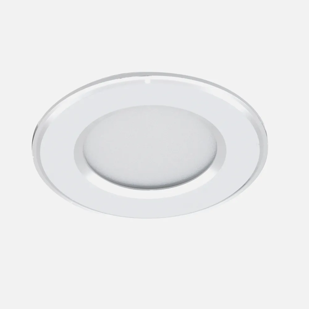Foco Empotrable Samos Blanco/cromo 5w 6500k 4x10x10 Cm Corte 7,5d 400lm