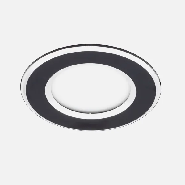 Spotlight Recessed downlight Samos Black/chrome 5w 6500k 4x10x10 Cm 400lm Cut-out 7,5d