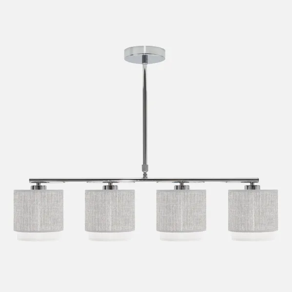 Lâmpada Quénia 4xe14 Grey/white Regx77x14 Cm