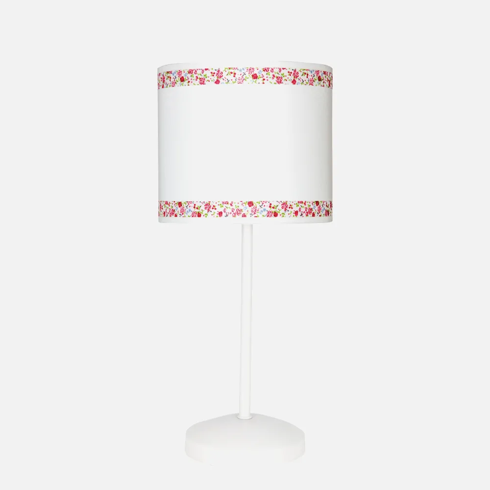 107371000 - Sobremesa Cenefa Blanco/rosa 1xe14