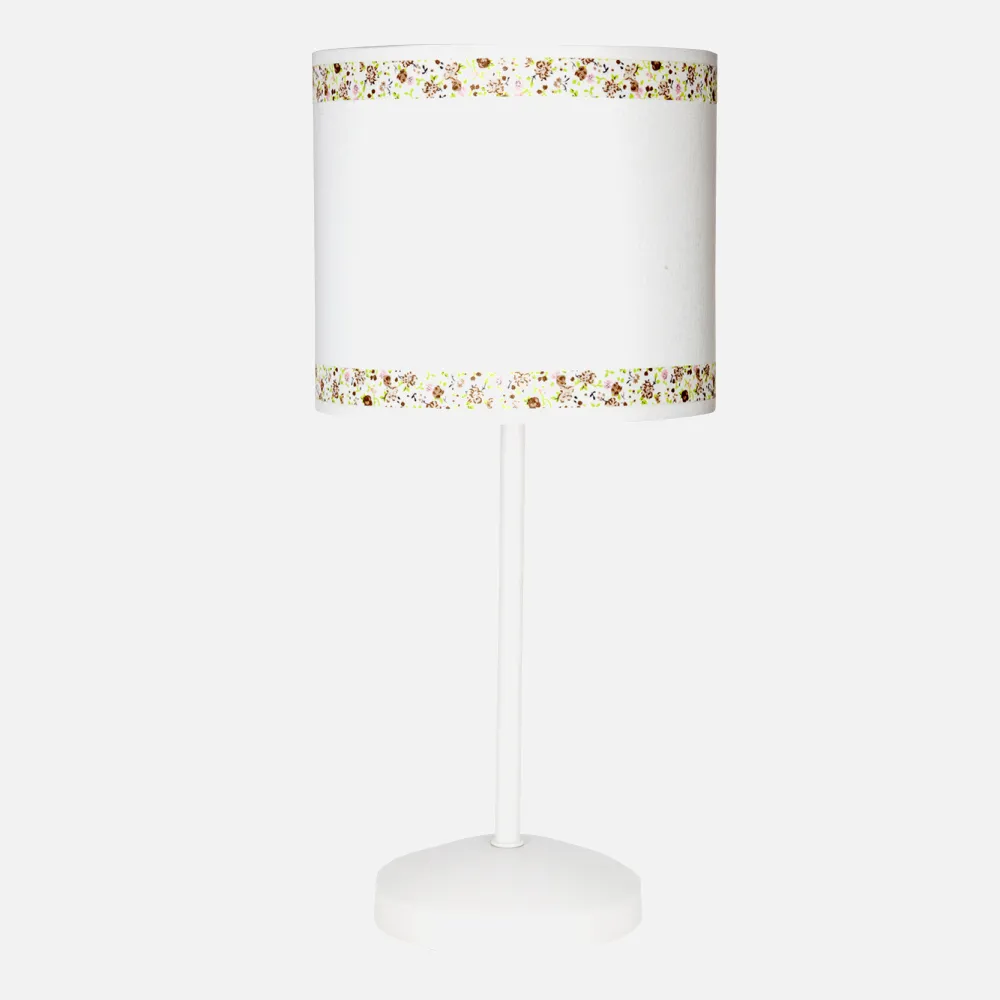 107371002 - Lâmpada de mesa Cenefa Branco/castanho 1xe14