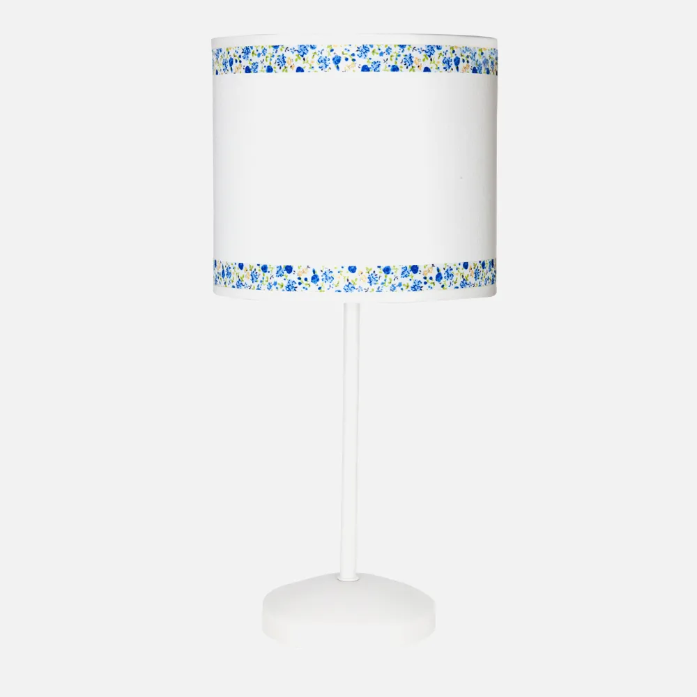 107371008 - Lâmpada de mesa Cenefa branca/azul 1xe14