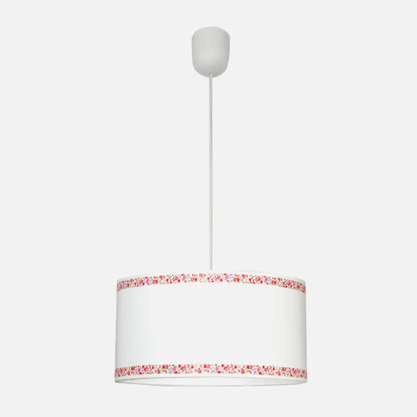 Pendant light Cenefa White/pink 1xe27 Regx35d