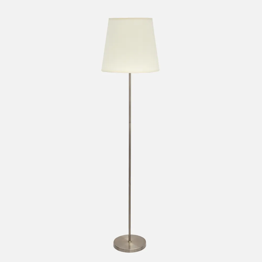Pie Salon Maldivas 1xe27 Cuero/beis 175x40x40 Cm