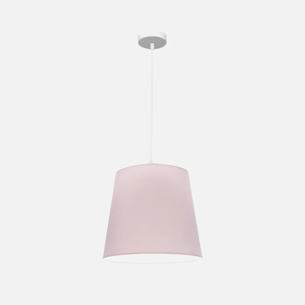 Colgante Maldivas 1xe27 Blanco/rosa Regx35x35 Cm
