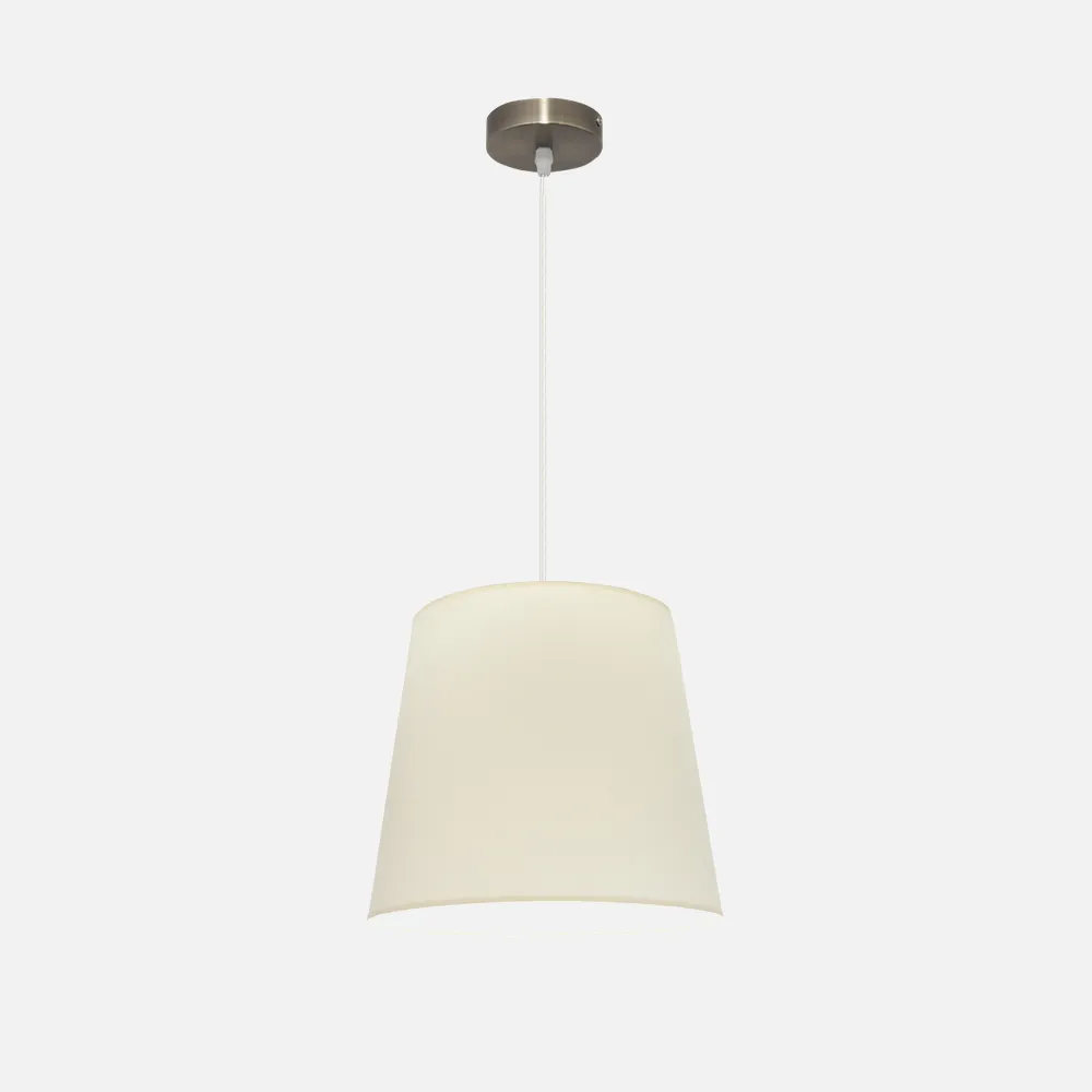 110693514 - Pendant light Maldives 1xe27 Leather/beige Regx35x35 Cm