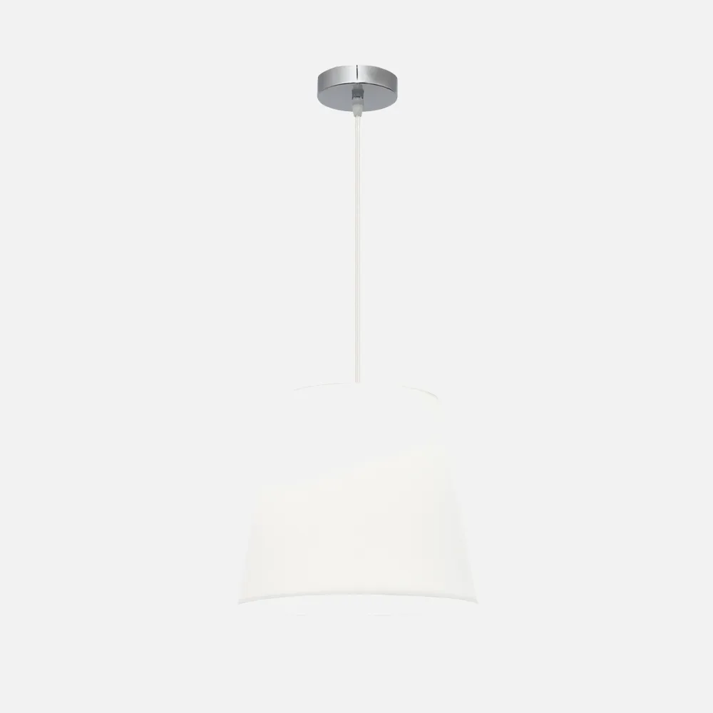 110693520 - Colgante Maldivas 1xe27 Cromo/blanco Regx35x35 Cm