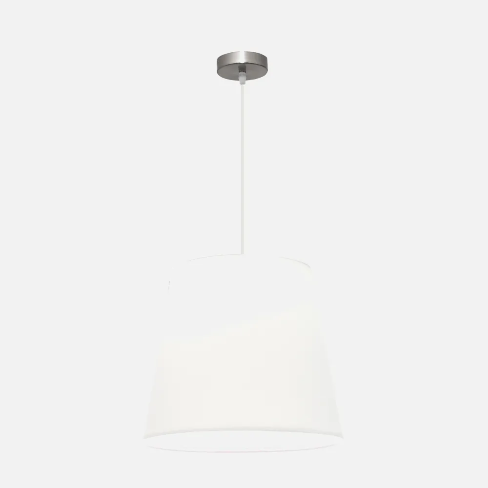 110694003 - Colgante Maldivas 1xe27 Niquel/blanco Regx40x40 Cm