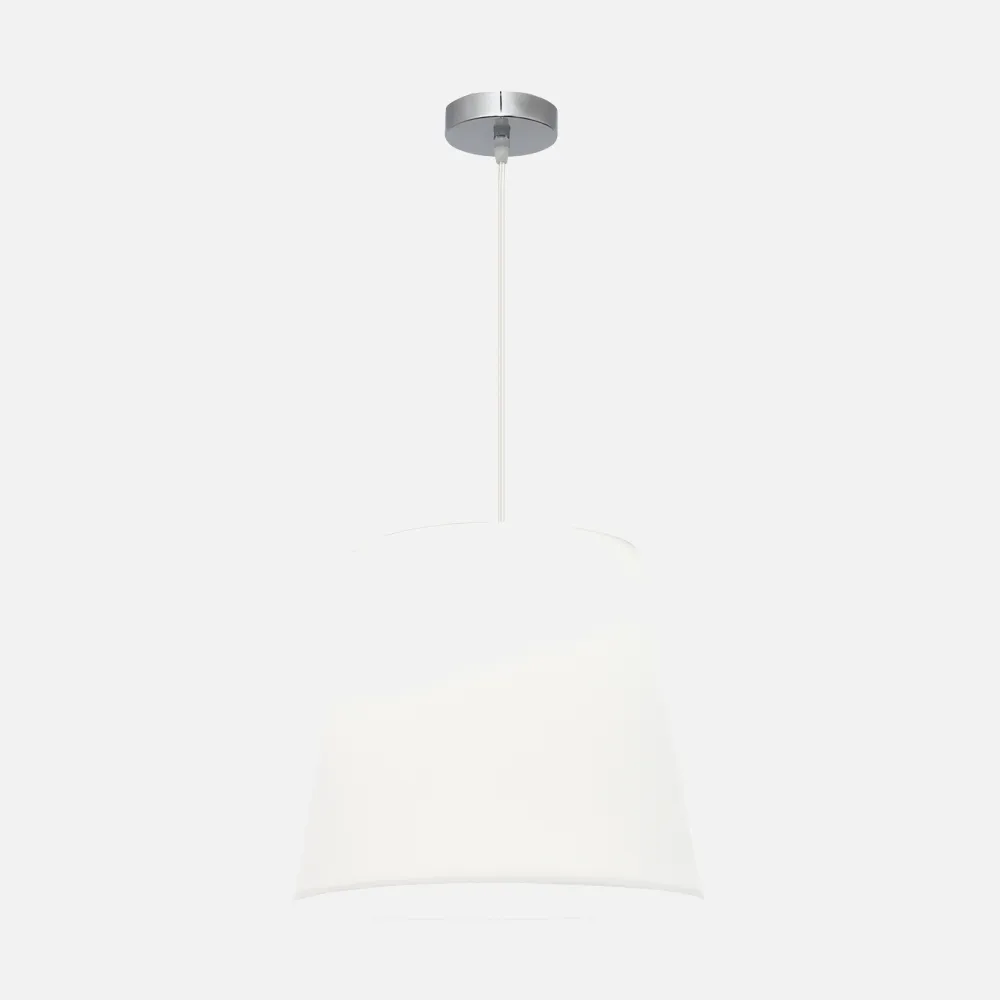 110694020 - Colgante Maldivas 1xe27 Cromo/blanco Regx40x40 Cm