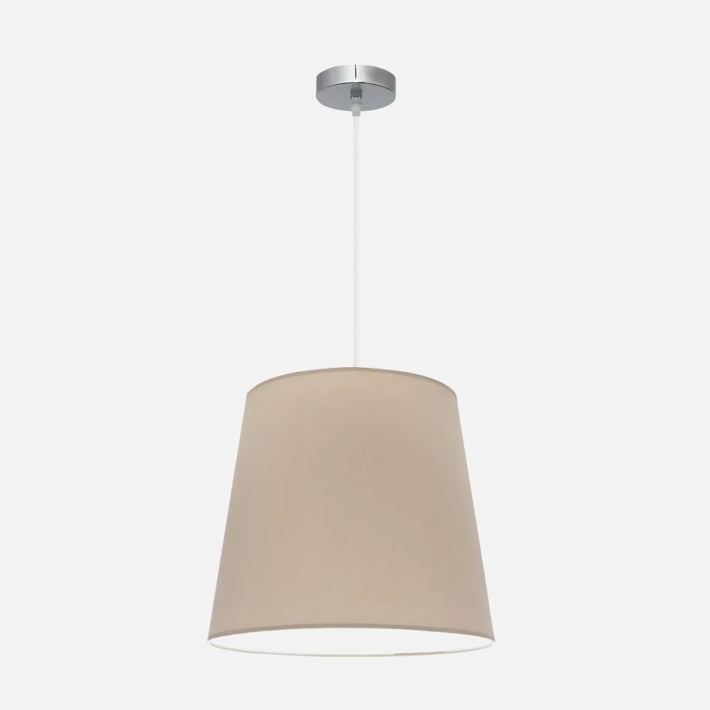 110694028 - Pendant light Maldives 1xe27 Chrome/stone Regx40x40 Cm
