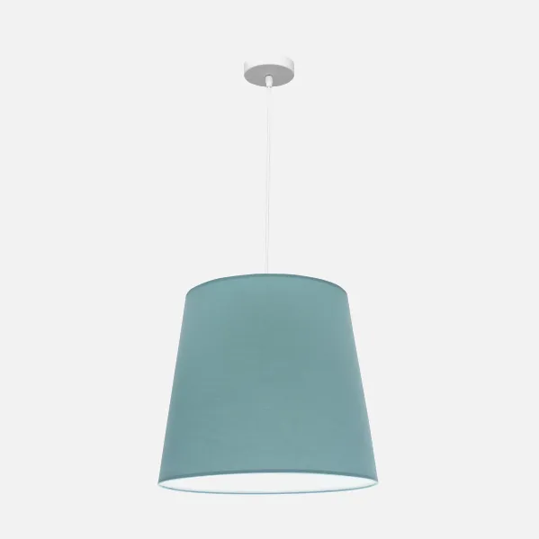 Colgante Maldivas 1xe27 Blanco/turquesa Reg.40d