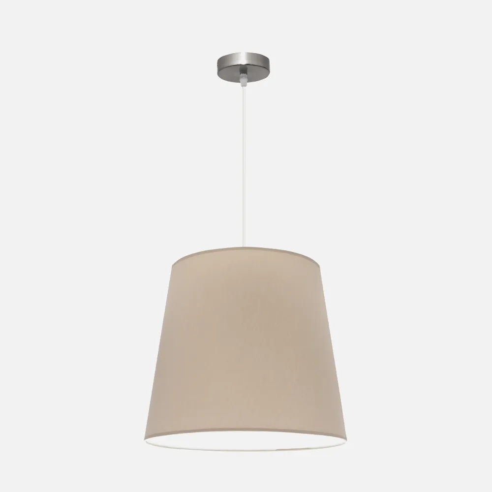 110694057 - Pendant light Maldives 1xe27 Nickel/stone Regx40x40 Cm