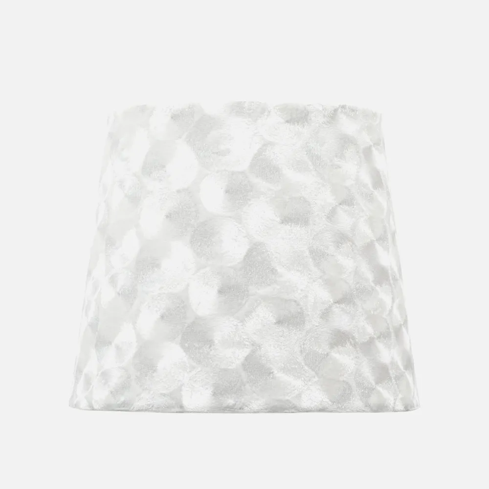 Pantalla Fatima E27 30dx15dx20htejido Blanco Nacar