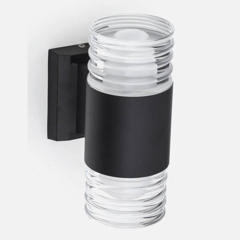 Aplique Exterior 18w 4000k Puerto Rico Negro   1440lm  Ip65 21x15x9  2 Luces
