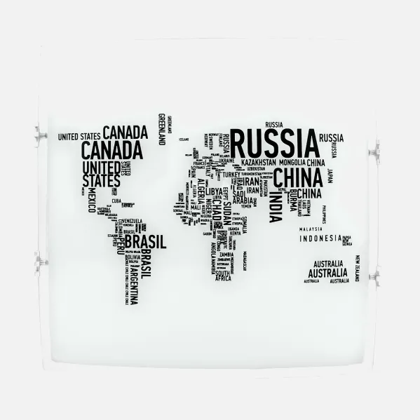 Candeeiro de tecto Mundi 2xe27 Branco 30x30