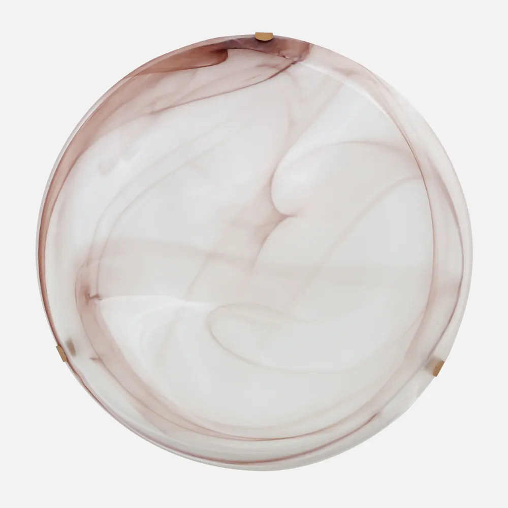 Plafón Marmol 2xe27 Blanco 30x30
