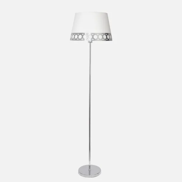 Foot Living room Dalia 1xe27 White/silver 165x40x40 Cm