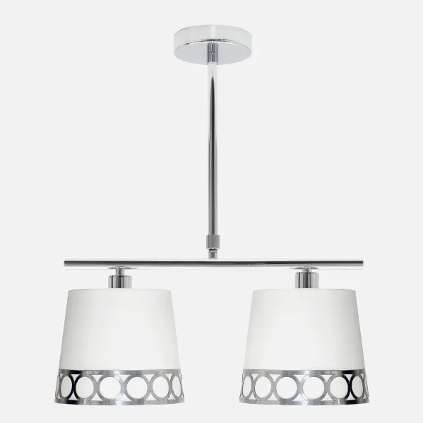 Lamp Dalia 2xe14 White/silver Regx40x16 Cm