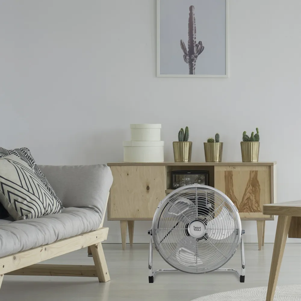 Ventilador Industrial Austro 55w  Cromo 3 Velocidades 30x42