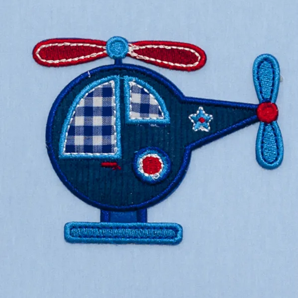 Colgante Helicoptero 1xe27 Celeste Regx35x35