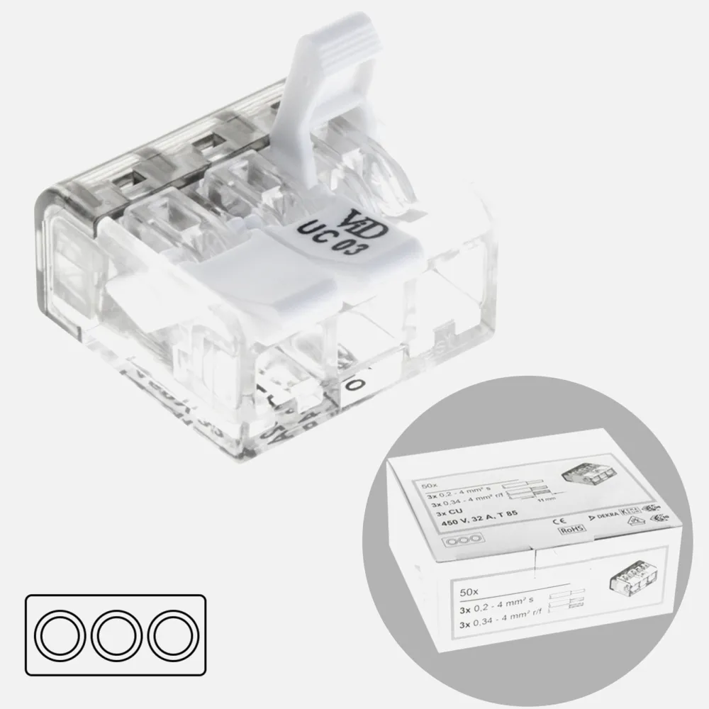 Ficha Conexion 0.2-4mm 3 Polos