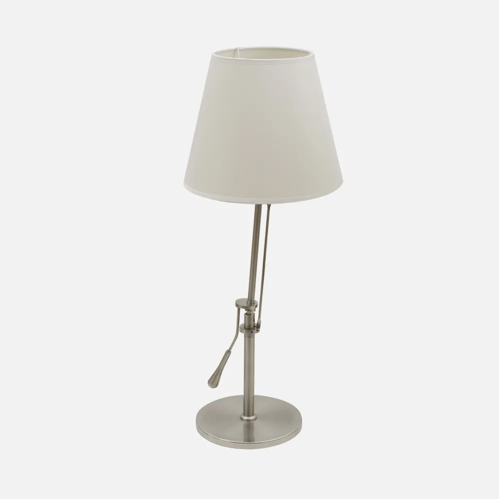 Sobremesa Articulable Serie Arquimedes 1xe27 Niquel C/pantalla