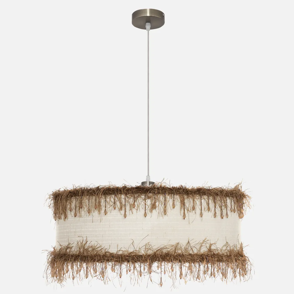 117595015 - Pendant light Threads 1xe27 Beige Regx50x50 Terminal
