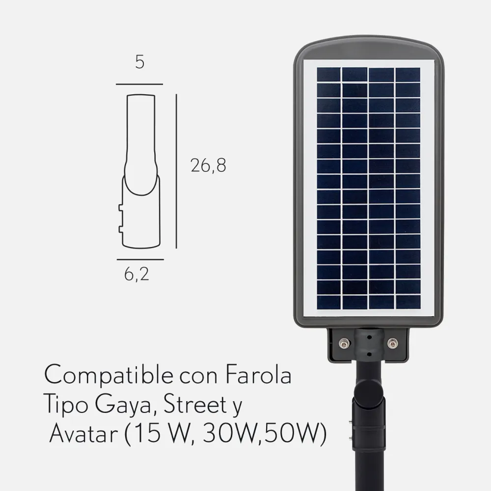 Adaptador Para Cabeza De Farola Negro 60dx50d