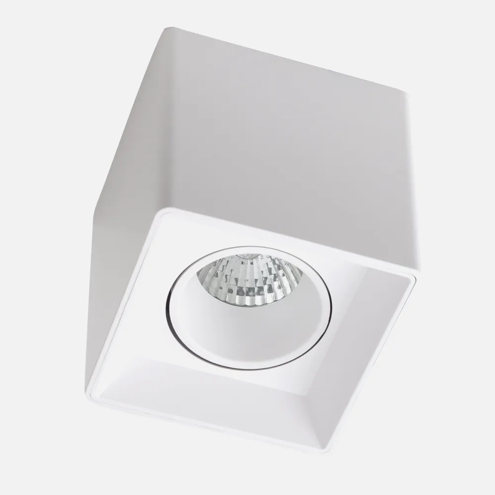 Empotrable Oniro Blanco Cuadrado Cubo Gu10 No Incluida