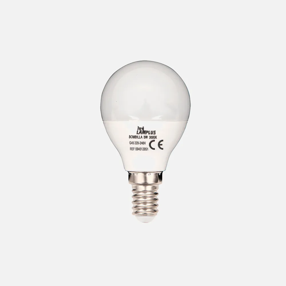 Bombilla 5w 3000k Blister E14 Esferica 500lm