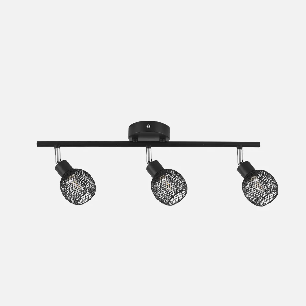 Regleta Siria 3xg9 Marrón 15x49x16 Cm Orientable