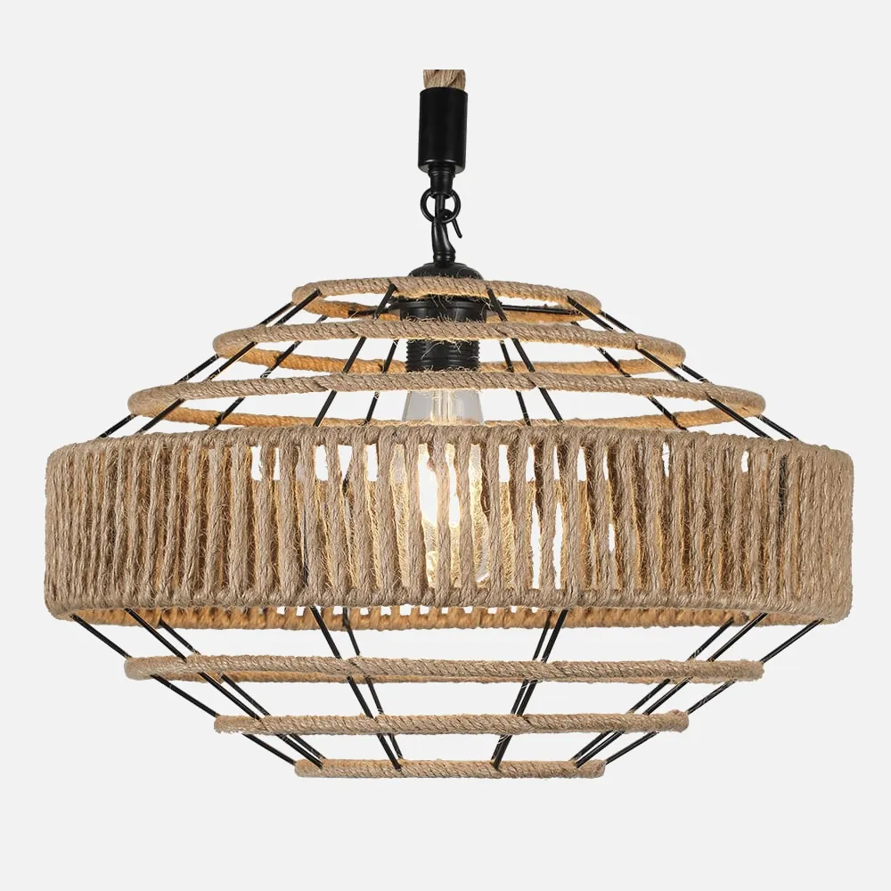 Colgante Yute 1xe27 Cuerda Regx41d