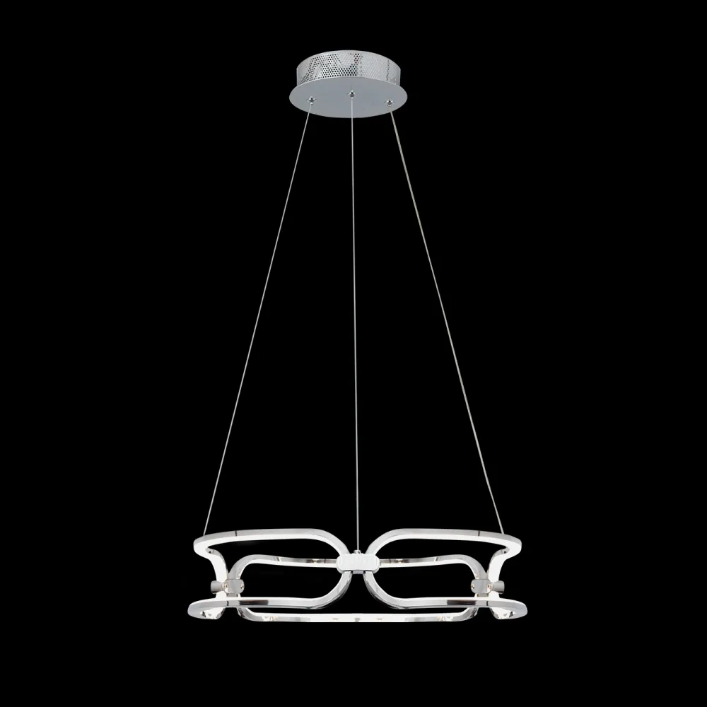 Colgante 45w 4000k Driza Cromo 4500lm Regx46x46 Cm
